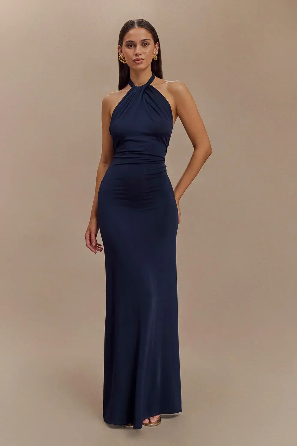 Seta Halter Maxi Dress