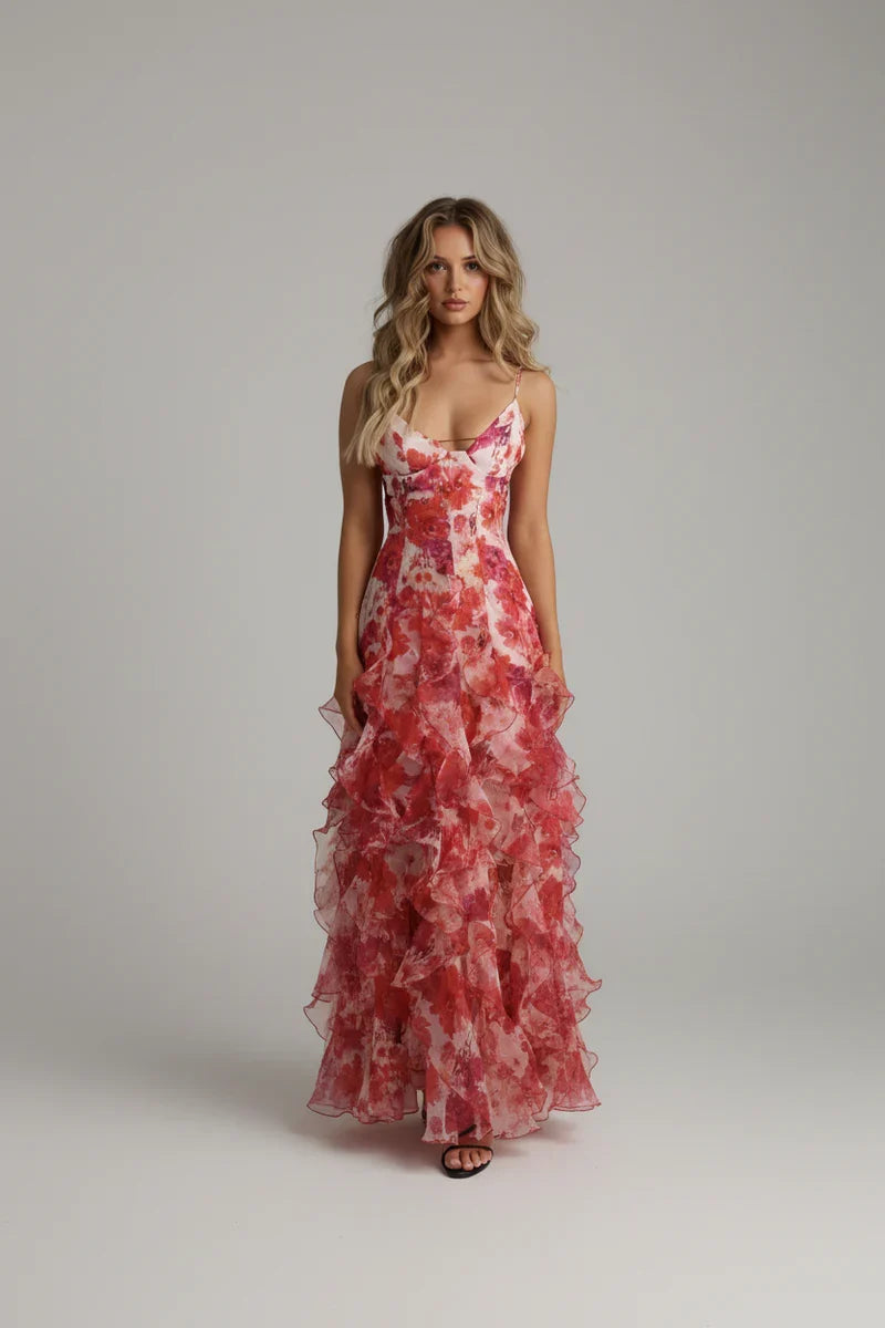 Gabrielle Ruffle Dress