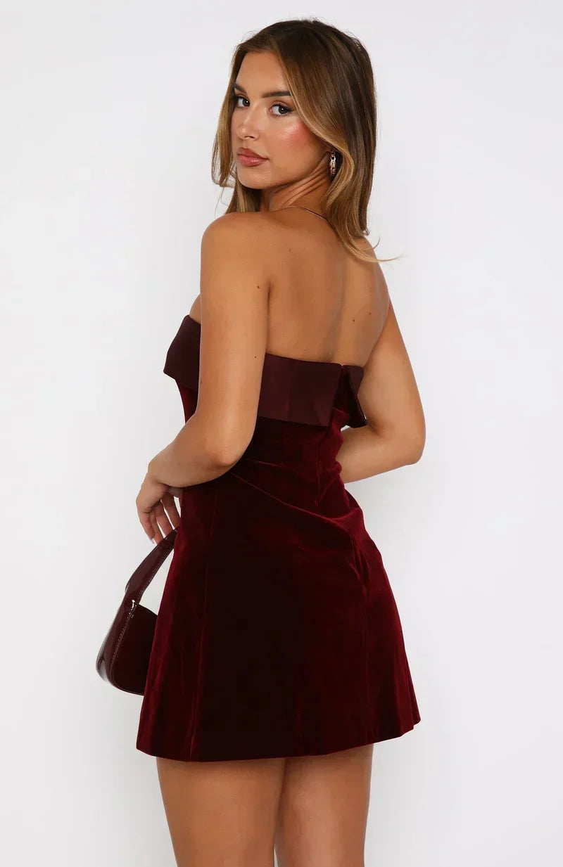 Tessa Mini Velvet Dress