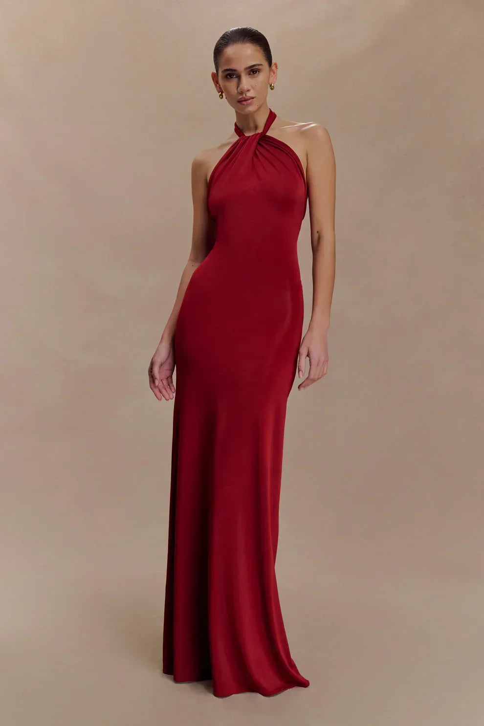 Seta Halter Maxi Dress