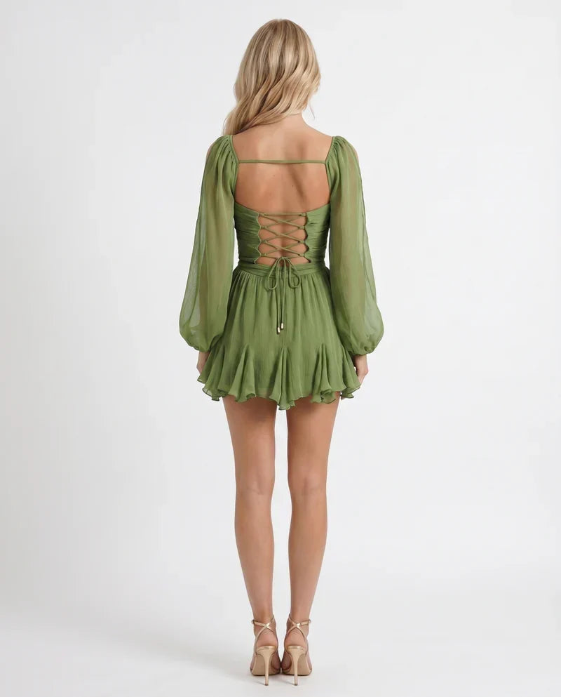 Colette Ruffle Mini Dress