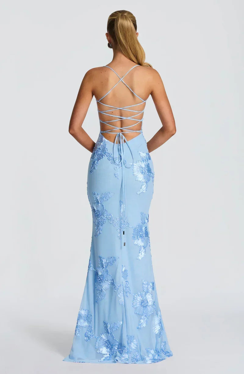 Velour maxi dress